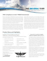 FMS Compliance in the P–RNAV Environment - Universal Avionics