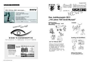 TSV-News Januar 2011 - TSV GroÃ Munzel