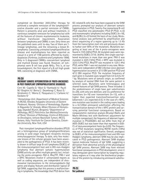 Haematologica 2004;89: supplement no. 6 - Supplements ...