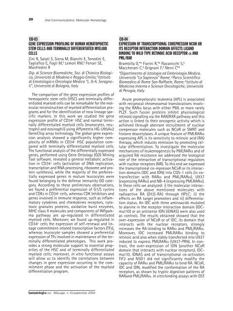 Haematologica 2004;89: supplement no. 6 - Supplements ...