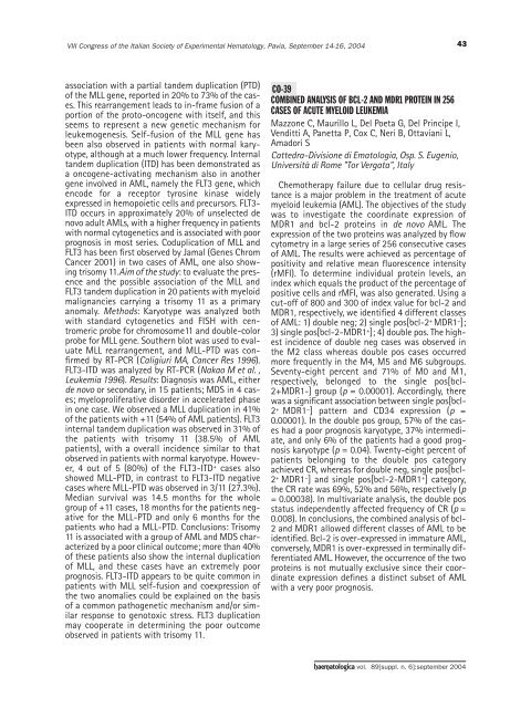 Haematologica 2004;89: supplement no. 6 - Supplements ...