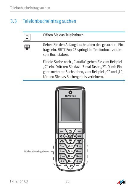 FRITZ!Fon C3 - Sipgate