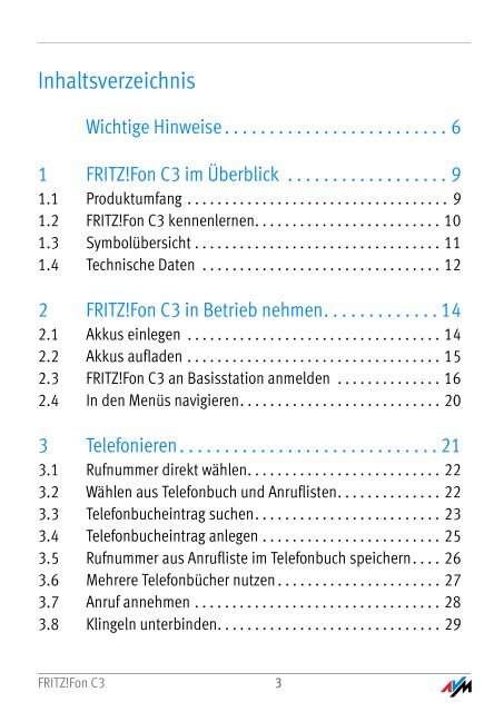 FRITZ!Fon C3 - Sipgate