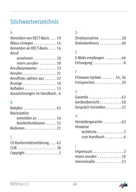 FRITZ!Fon C3 - Sipgate