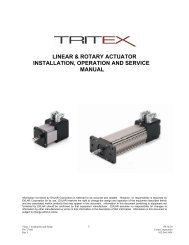 linear & rotary actuator installation, operation and service ... - Exlar