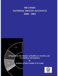 Sri Lanka National Health Accounts 2000-2002 - Burnet Institute