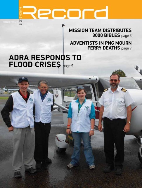 ADRA RESPONDS TO FLOOD cRISES page 9 - RECORD.net.au