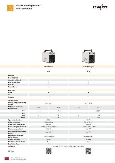 MMA DC welding machines - Ewm-sales.co.uk