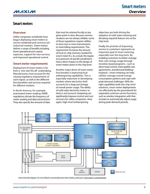 Smart Grid Solutions Guide - Maxim