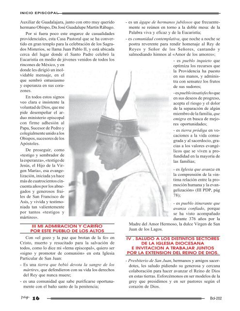 BolentÃ­n 202 - DiÃ³cesis de San Juan de los Lagos