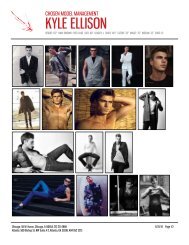 Kyle Ellison - Book - Chosen Model Management