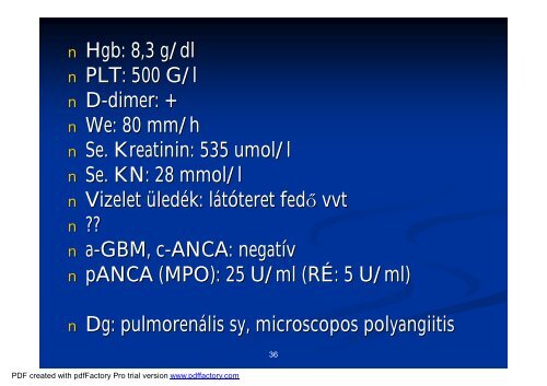 A vesebetegségek laboratóriumi diagnosztikája