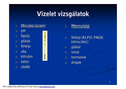 A vesebetegségek laboratóriumi diagnosztikája