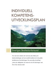 Individuell kompetensutvecklingsplan - Skolledarna