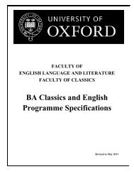 BA (Hons) Classics and English (pdf) - Faculty of English - University ...