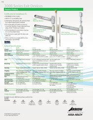 3000 Series Exit Devices - Arrow Architectural Hardware