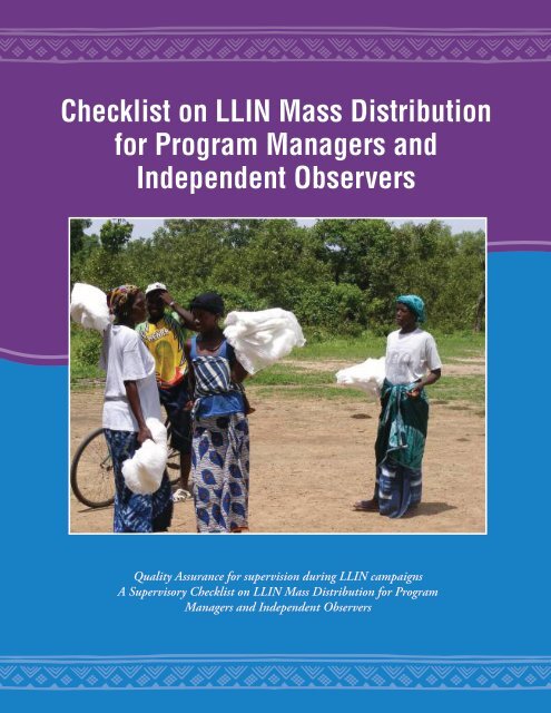 Checklist for Program Managers and Independent Observers