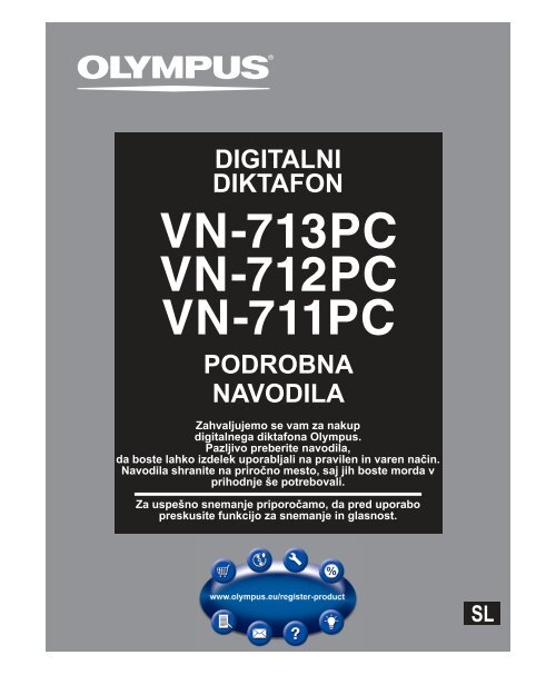 PODROBNA NAVODILA DIGITALNI DIKTAFON - Olympus