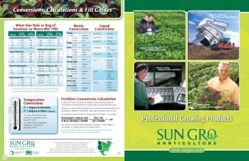 Professional Growing Products - Sun Gro Horticulture