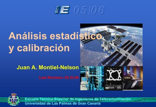 Análisis estadístico y calibración - Universidad de Las Palmas de ...