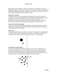 MEMBRANES MEMB1 Both prokaryotic and eukaryotic cells have ...