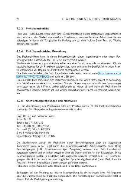 Studienführer (PDF, 686,5 KB) - Fakultät V Verkehrs - TU Berlin