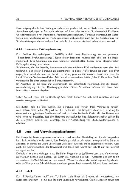 Studienführer (PDF, 686,5 KB) - Fakultät V Verkehrs - TU Berlin