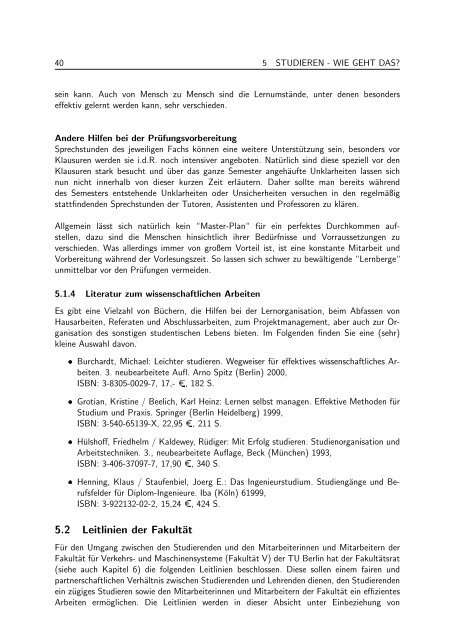 Studienführer (PDF, 686,5 KB) - Fakultät V Verkehrs - TU Berlin