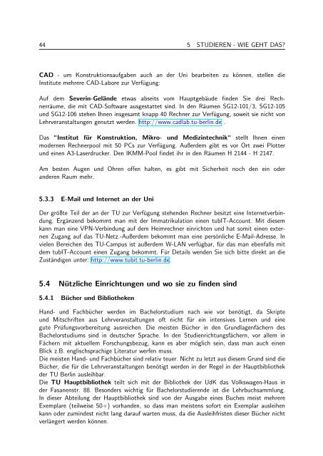 Studienführer (PDF, 686,5 KB) - Fakultät V Verkehrs - TU Berlin