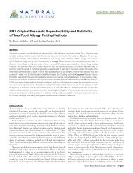 NMJ Original Research: Reproducibility and Reliability of Two Food ...