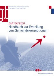 gut beraten â¦ Handbuch zur Erstellung von Gemeindekonzeptionen