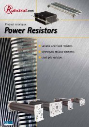 Power Resistors - Ruhstrat GmbH