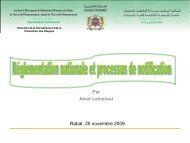 RÃ©glementation nationale et processus de notification - GD MAROC