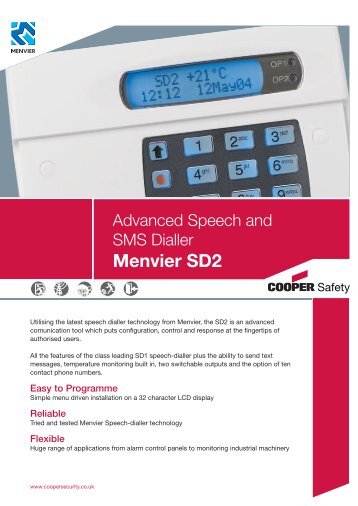 Menvier SD2 - Cooper Security