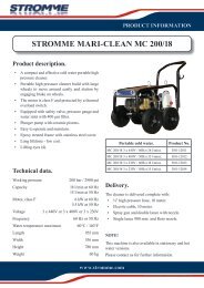 STROMME MARI-CLEAN MC 200/18 - Eitzen group