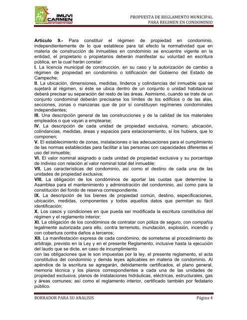 Reglamento General del RÃ©gimen de Propiedad en Condominio ...