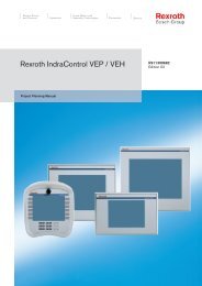 VEP/VEH**.1 Project Planning Manual - Bosch Rexroth