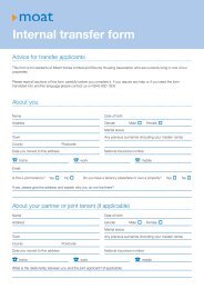 Internal transfer form - Moat