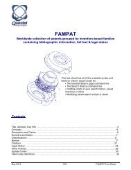 FamPat factsheet for orbit.com - Questel