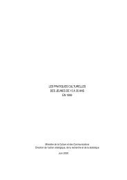 les pratiques culturelles des jeunes de 15 à 35 ans en 1999