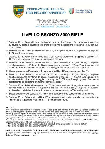 LIVELLO BRONZO 3000 RIFLE - Fitds