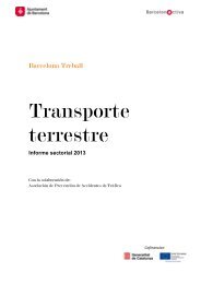 Informe sectorial: Transporte terrestre - Barcelona Treball