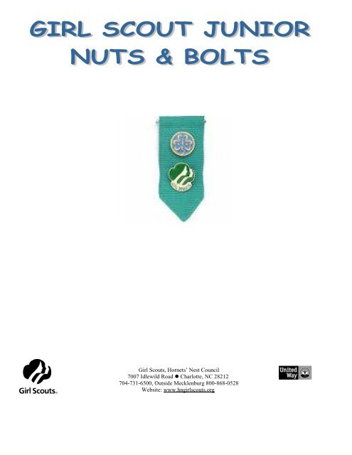Girl Scouts, Hornets - the Girl Scouts, Hornets' Nest Council.