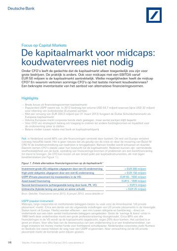 De kapitaalmarkt voor midcaps: koudwatervrees ... - Deutsche Bank