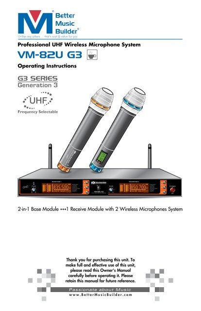 VM-82U G3-Manual.pdf - BMB :: Better Music Builder