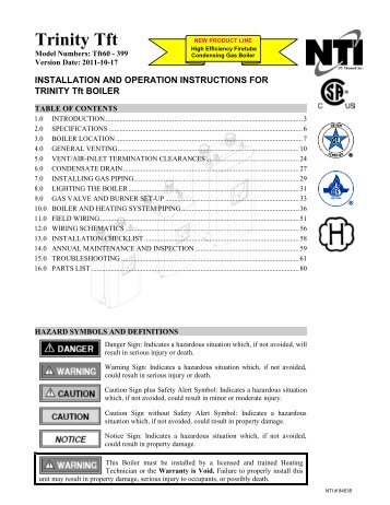 Install/Operation - Thermal Products Inc