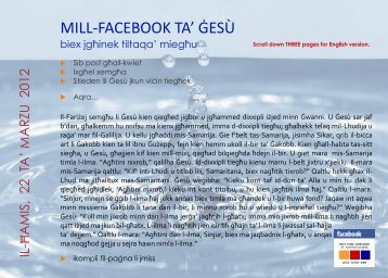 MILL-FACEBOOK TA' Ä ESÃ