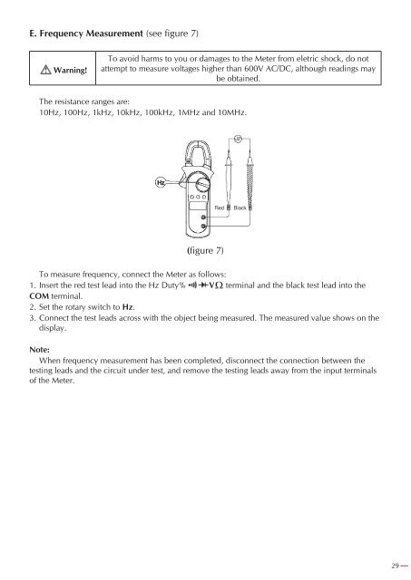 PINZA AMPERIMÃTRICA / CLAMP METER / - Ega Master