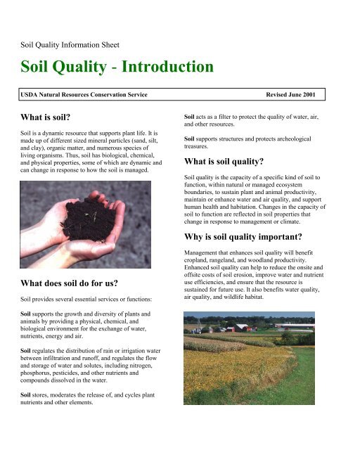 Soil Quality Introduction