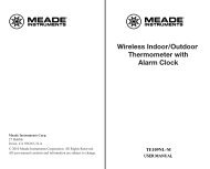 TE109NL-M Users Manual - Meade